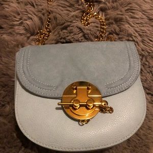 Love and Lore blue shoulder purse